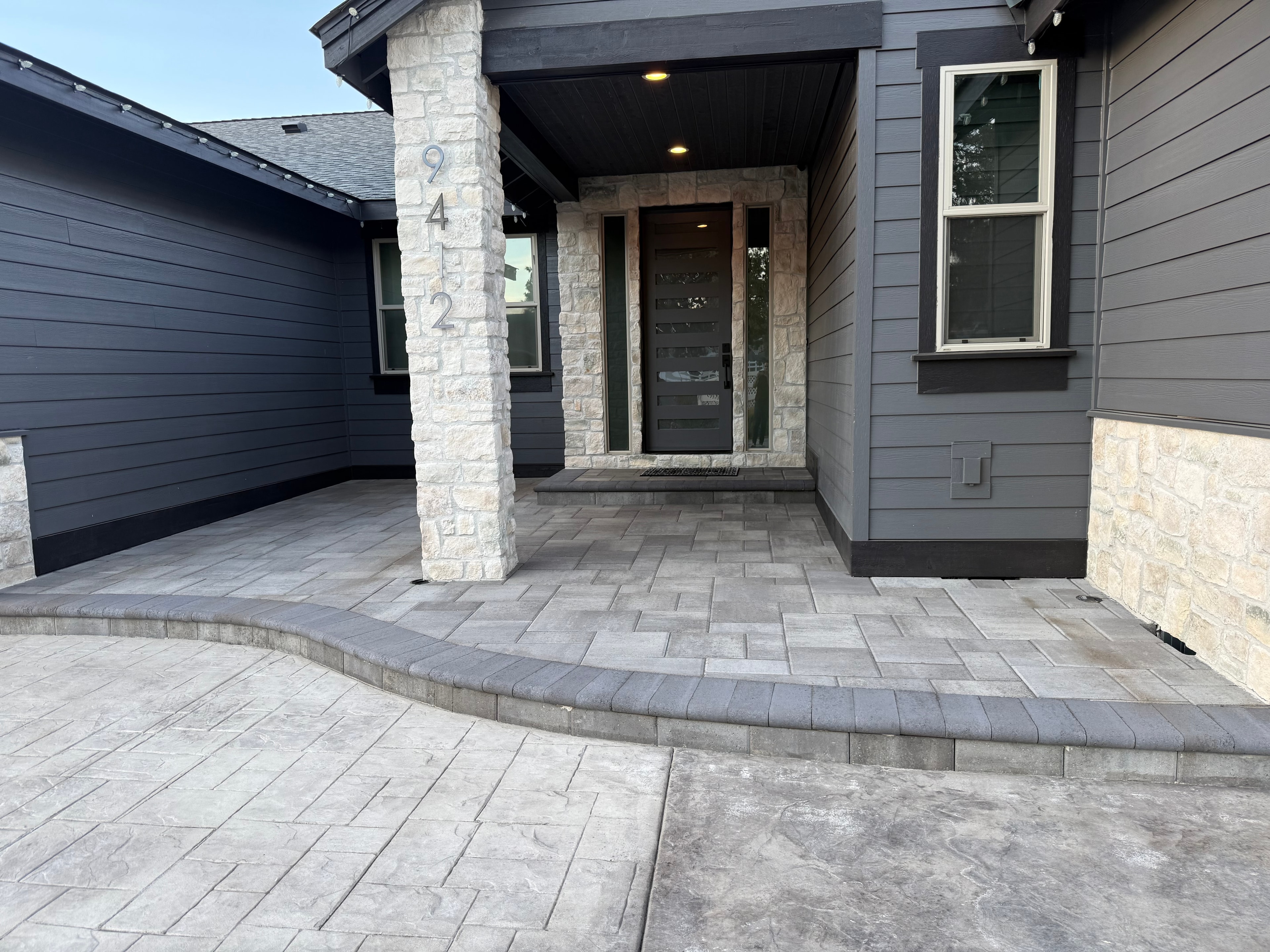 Front Entry Paver Patio