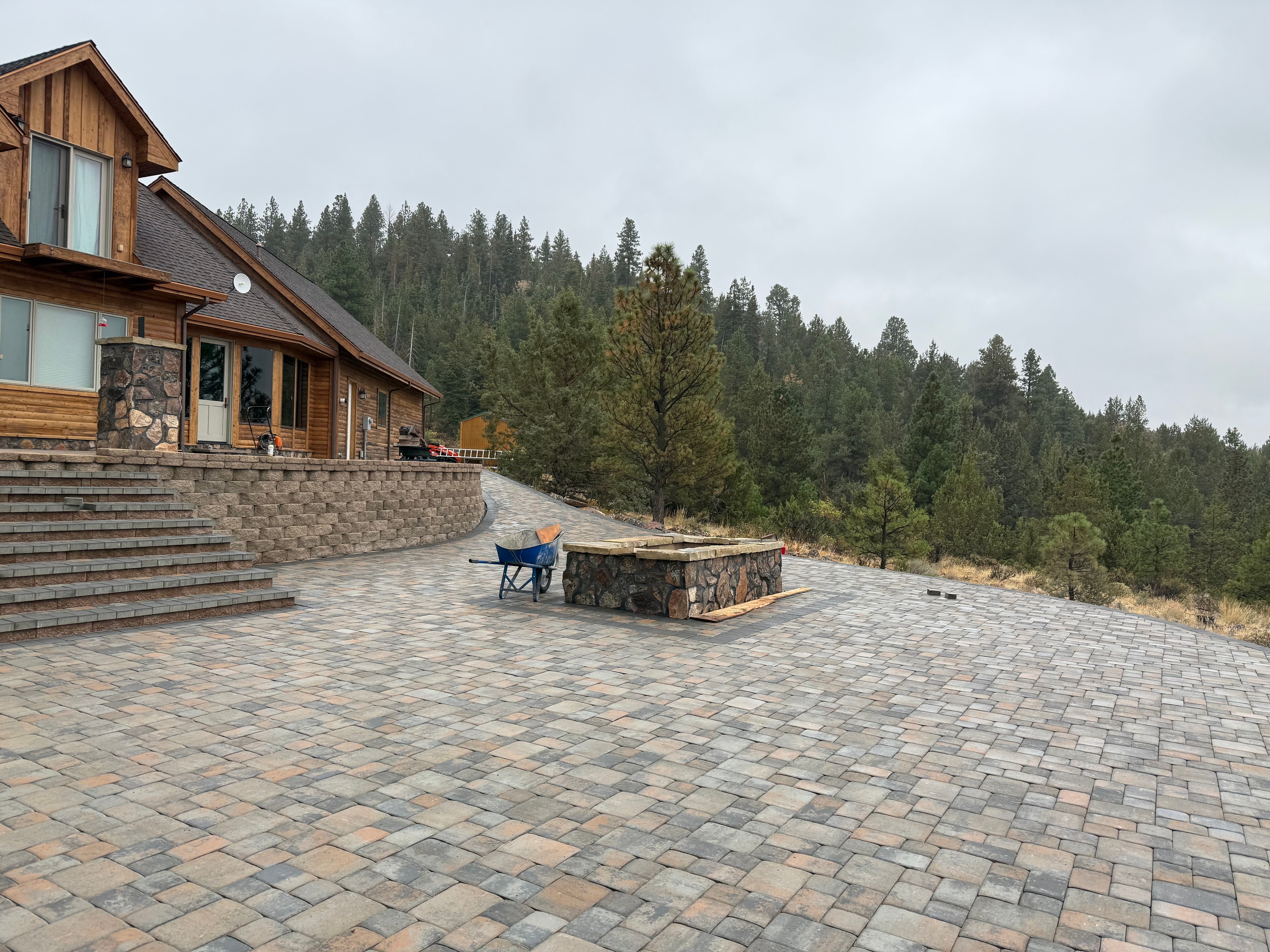 Mountain Lodge Paver Patio