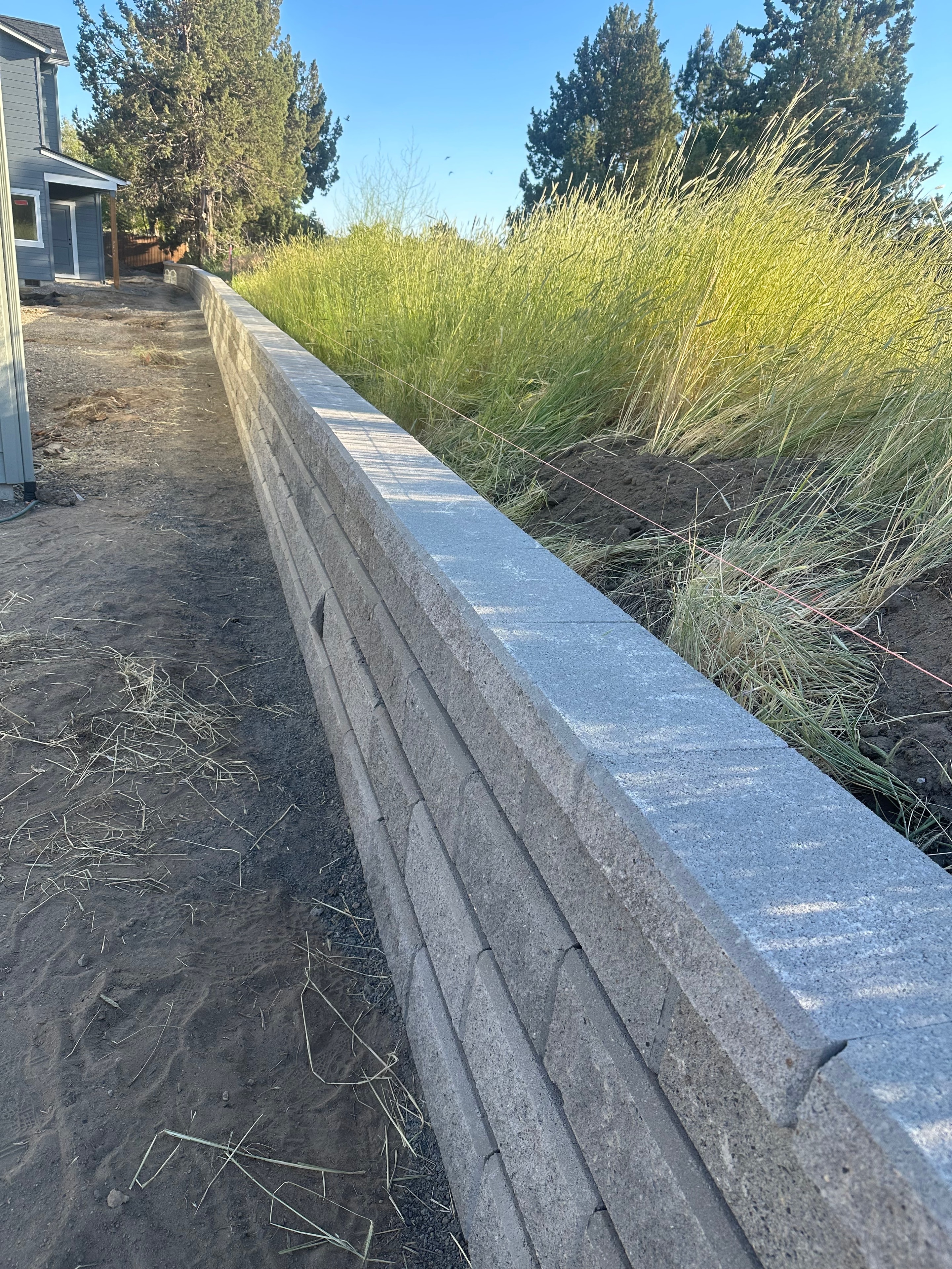 Long Block Retaining Wall