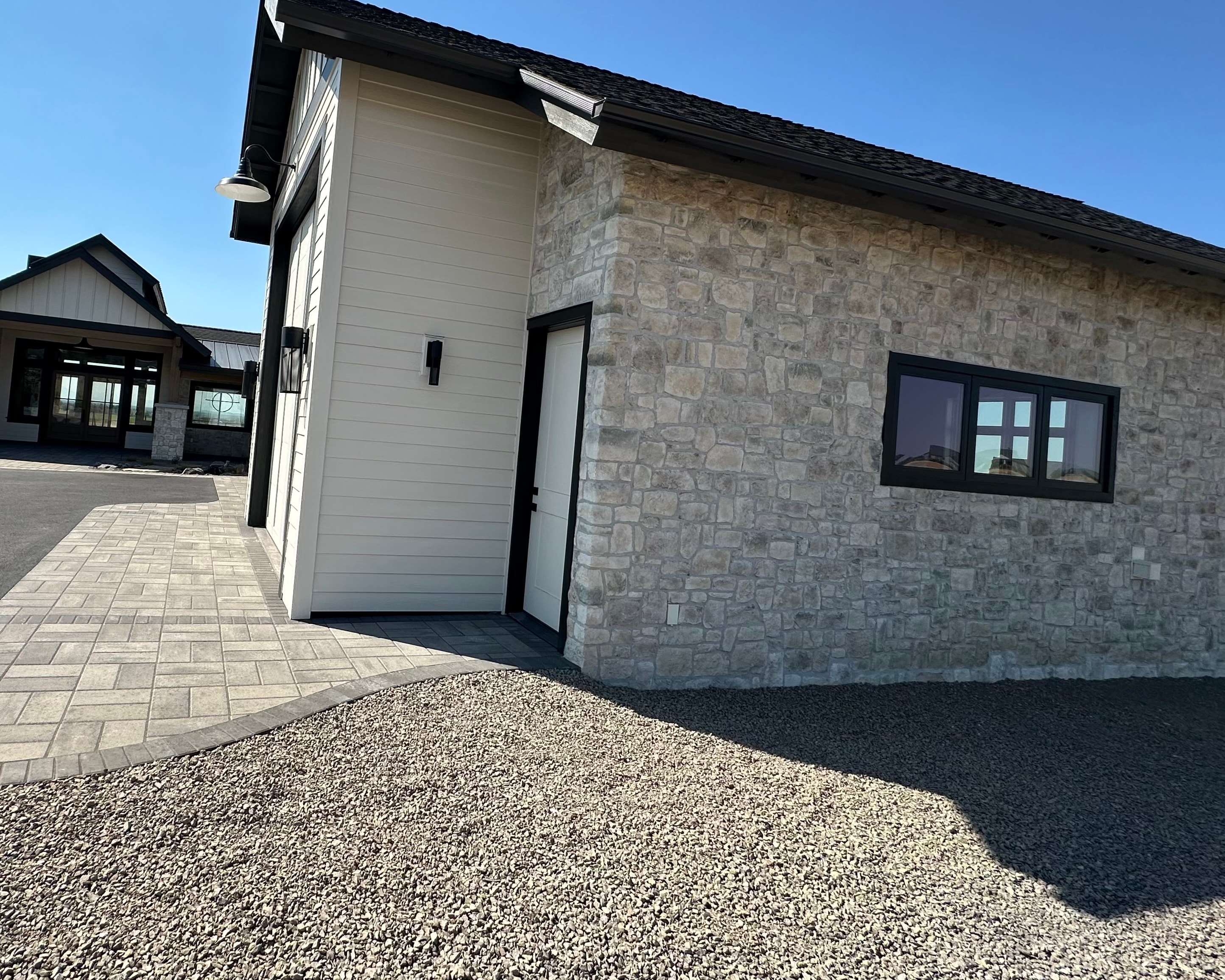 Stone Veneer Outbuilding