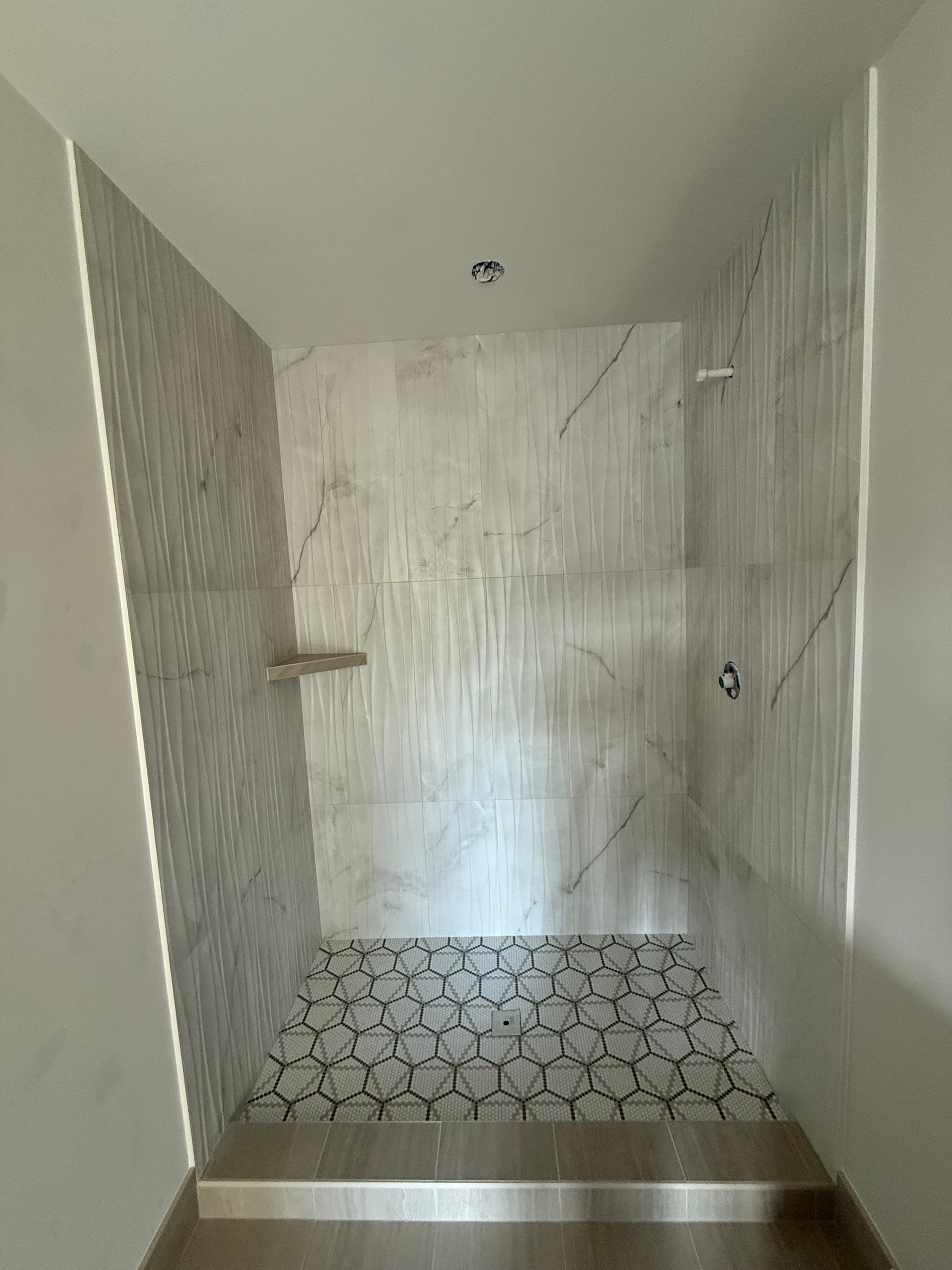 Marble Walk-In Shower