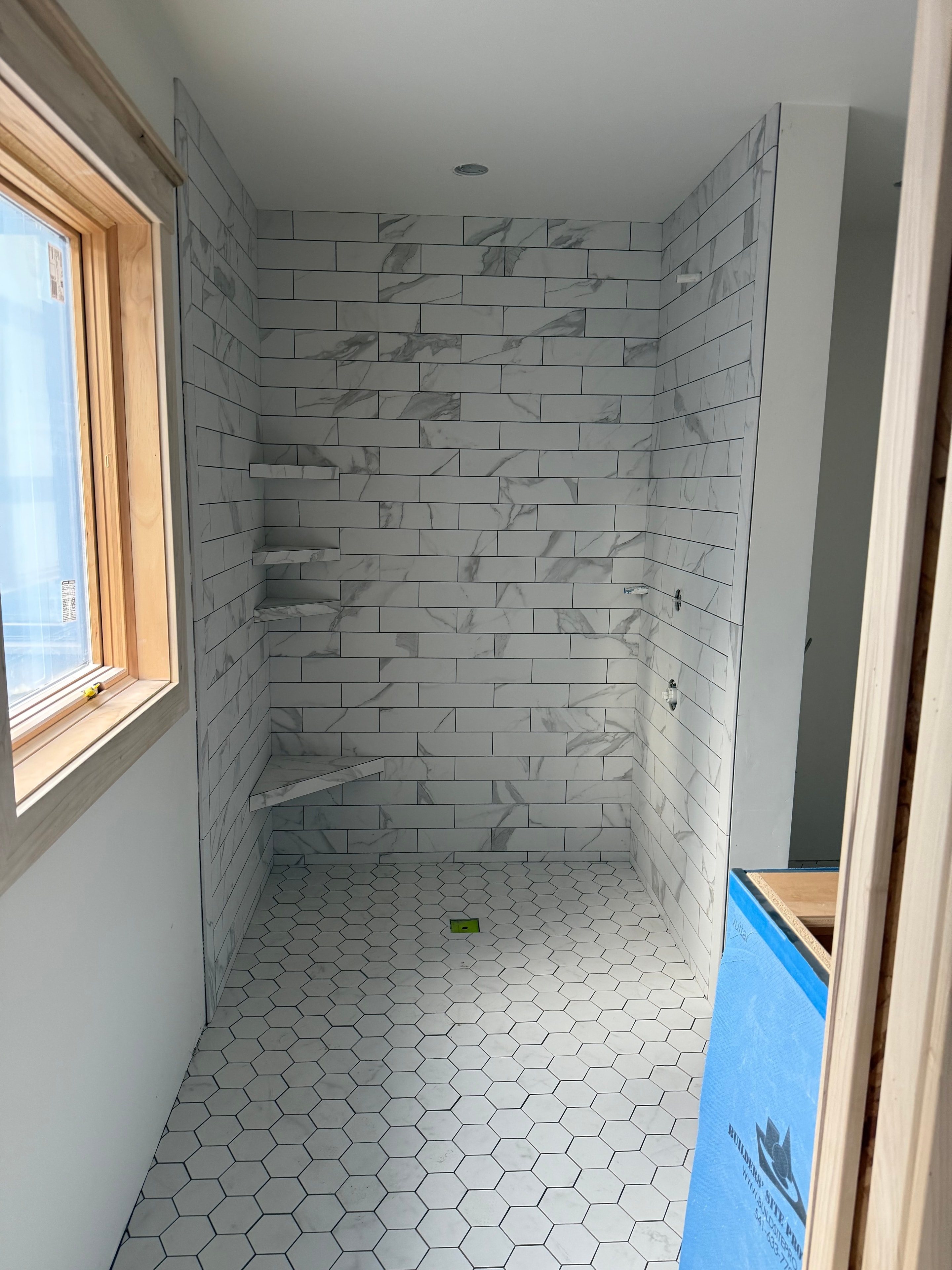 Calacatta Marble Shower