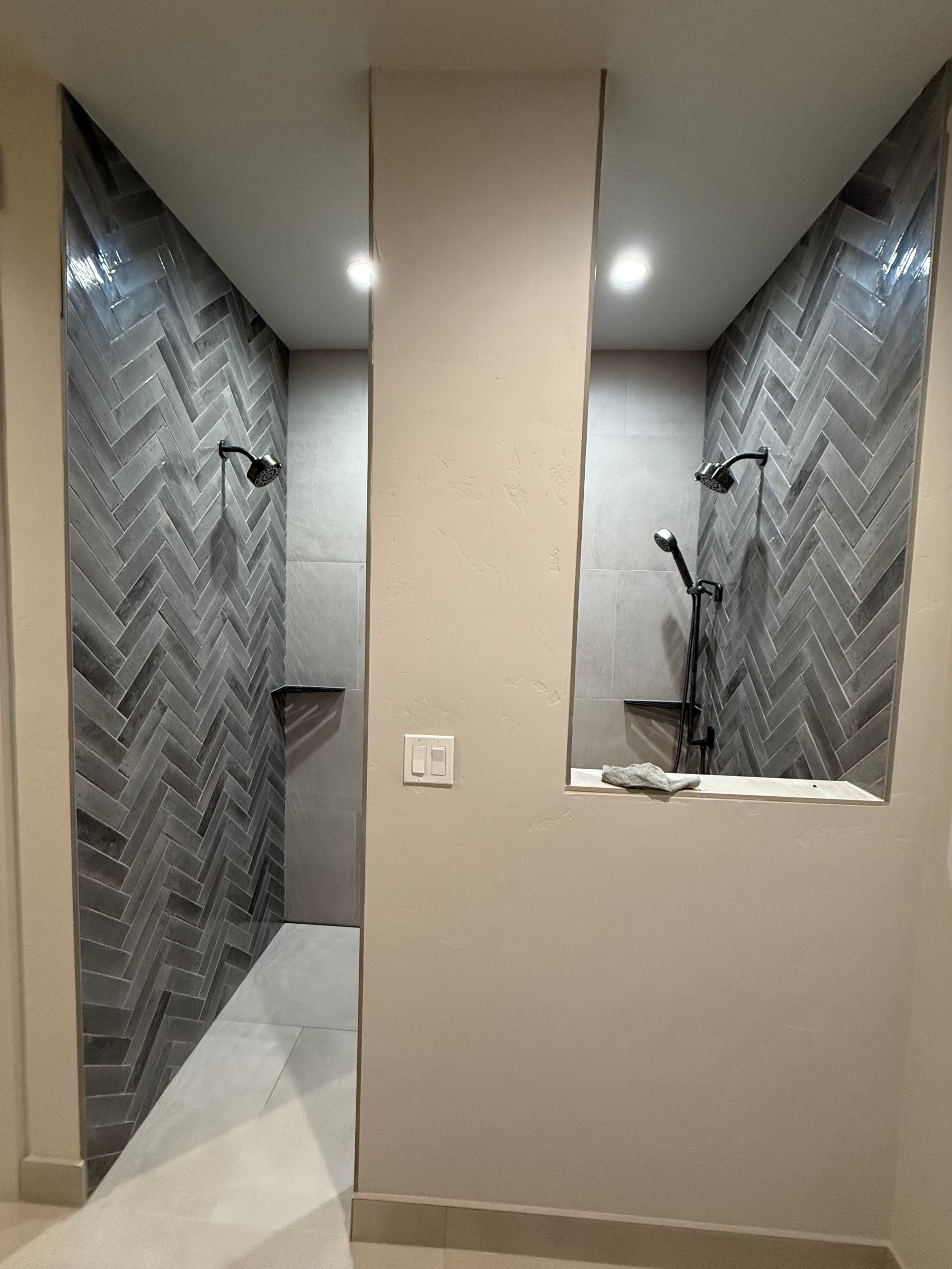 Herringbone Feature Shower